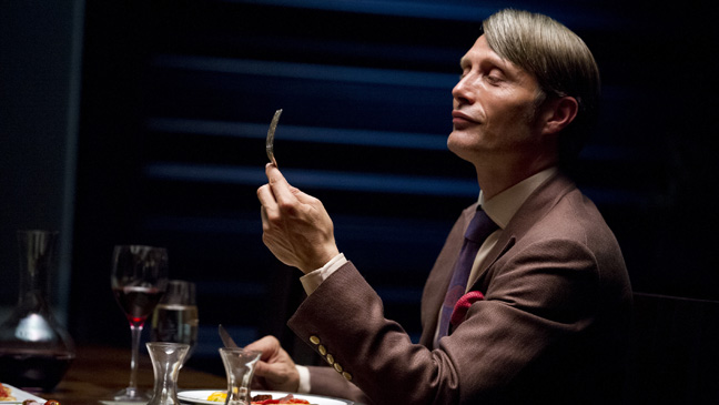 HANNIBAL -- "Apertif" Episode 101 -- Pictured: Mads Mikkelson as Dr. Hannial Lecter -- (Photo by: Brooke Palmer/NBC)